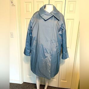 London Fog Isabella Dove Blue Water Resistant Jacket Size M